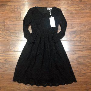 Vero Moda Black Lace Long Sleeve Dress